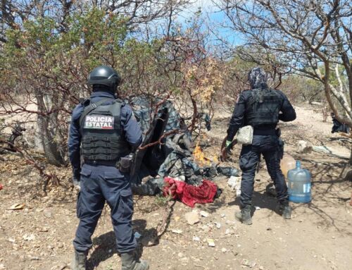 Asestan Fuerzas de Seguridad duro golpe a grupo delincuencial: destruyen dos campamentos y aseguran 11 vehículos, explosivos y probable droga