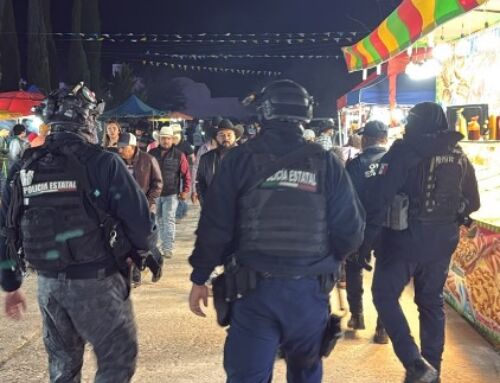 Acompañan Policía Estatal y Municipal actividades religiosas en Pinos