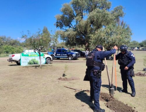 Participan Policía Estatal y Municipal en jornada ambiental durante la Semana del Migrante Calerense