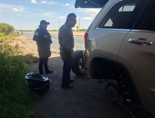 Auxilia Policía Estatal y Municipal a automovilista en Pánuco