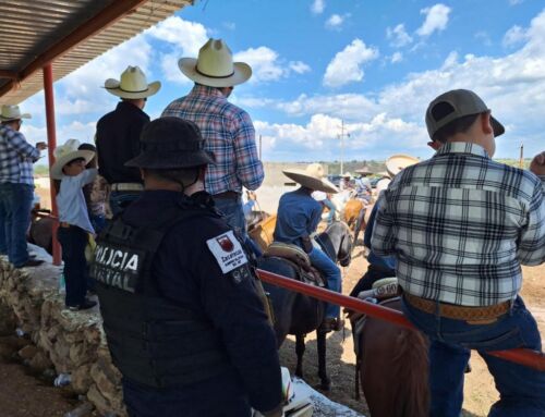 Brinda Policía Estatal seguridad durante tradicional charreada en Monte Escobedo