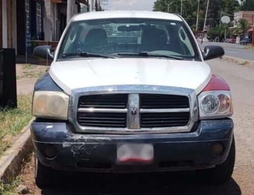 Asegura FRIZ una camioneta con reporte de robo en Villanueva