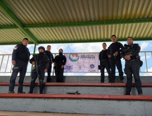 Recuperan Policía Estatal Preventiva y Policía Municipal espacios deportivos en Calera