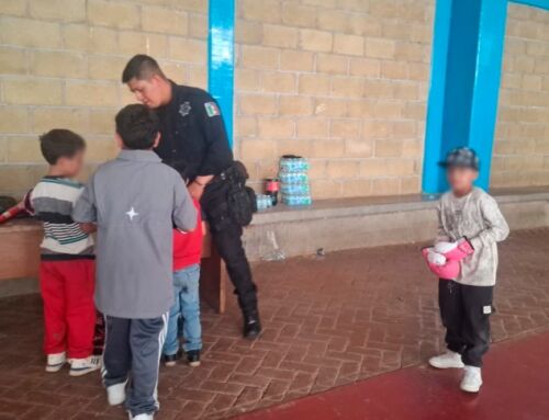 Acercan a la Policía con niñas y niños para construir comunidades más seguras en Vetagrande