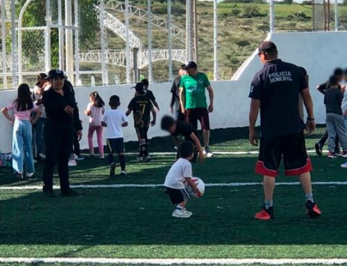 Fomentan la prevención y confianza con actividades recreativas en Saín Alto