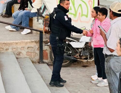 Acercan Policía Estatal y Municipal seguridad a usuarios del transporte público en Trancoso