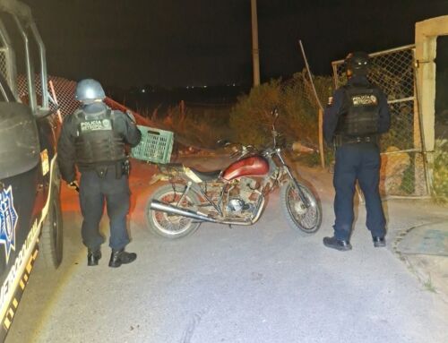 Recuperan motocicleta con reporte de robo vigente en Guadalupe