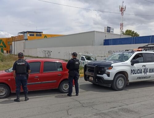 Recuperan vehículo con reporte de robo durante patrullaje en Fresnillo