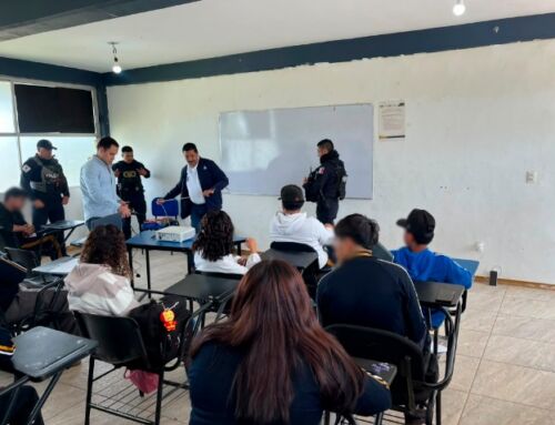 Imparten Policía Estatal y Municipal jornadas de prevención en preparatoria de Trancoso