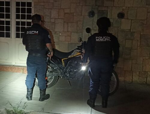 Aseguran motocicleta con reporte de robo en Fresnillo