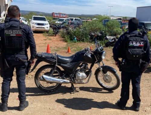 Aseguran motocicleta con reporte de robo en el municipio de Zacatecas