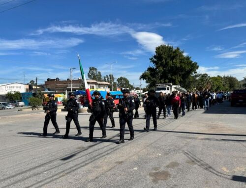 Refuerzan seguridad durante desfiles conmemorativos en municipios de Zacatecas