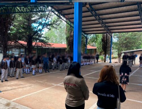 Acercan la Policía Estatal Preventiva y Policía Municipal acciones de prevención del delito a estudiantes de Chalchihuites