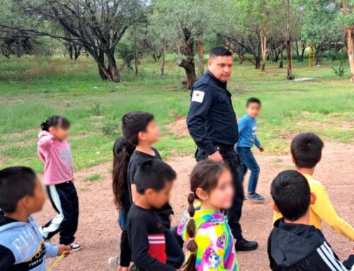 Acerca Policía Estatal y Municipal acciones de prevención y proximidad social a estudiantes de Villa González Ortega
