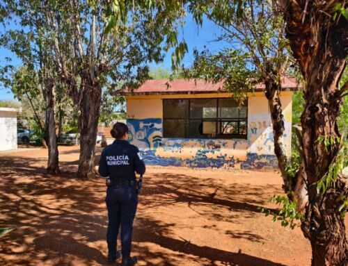 Policía Estatal participa en rehabilitación de espacio público en Guadalupe