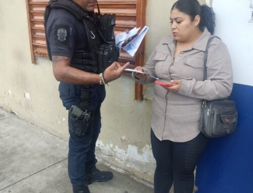 Llevan prevención de la extorsión a comercios de Fresnillo