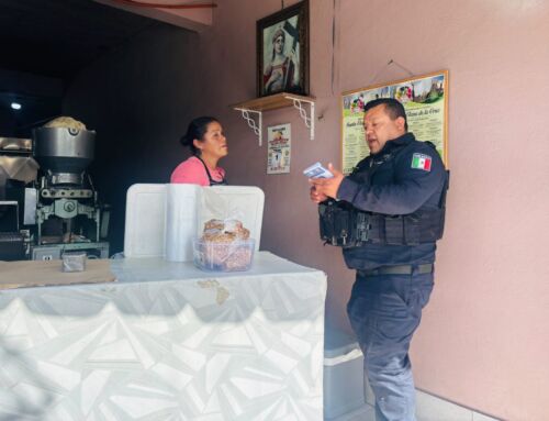 Policía Estatal fortalece prevención de la extorsión en comercios de General Pánfilo Natera