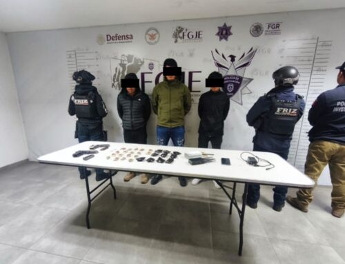 Detienen Fuerzas de Seguridad a tres probables generadores de violencia, en Calera